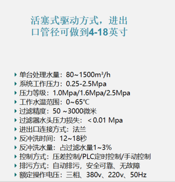 吸咀式全自動清洗過濾器過濾精度